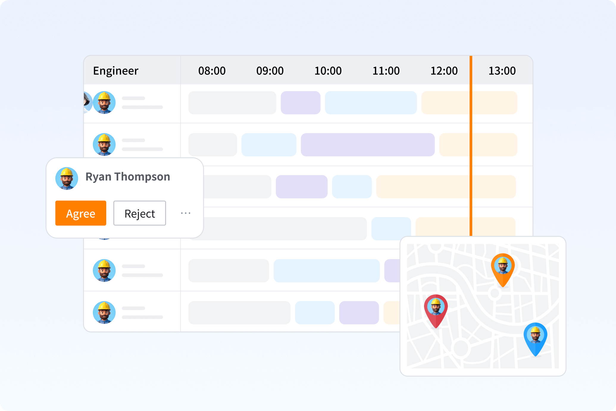 Flexible Service Order Assignment and Scheduling