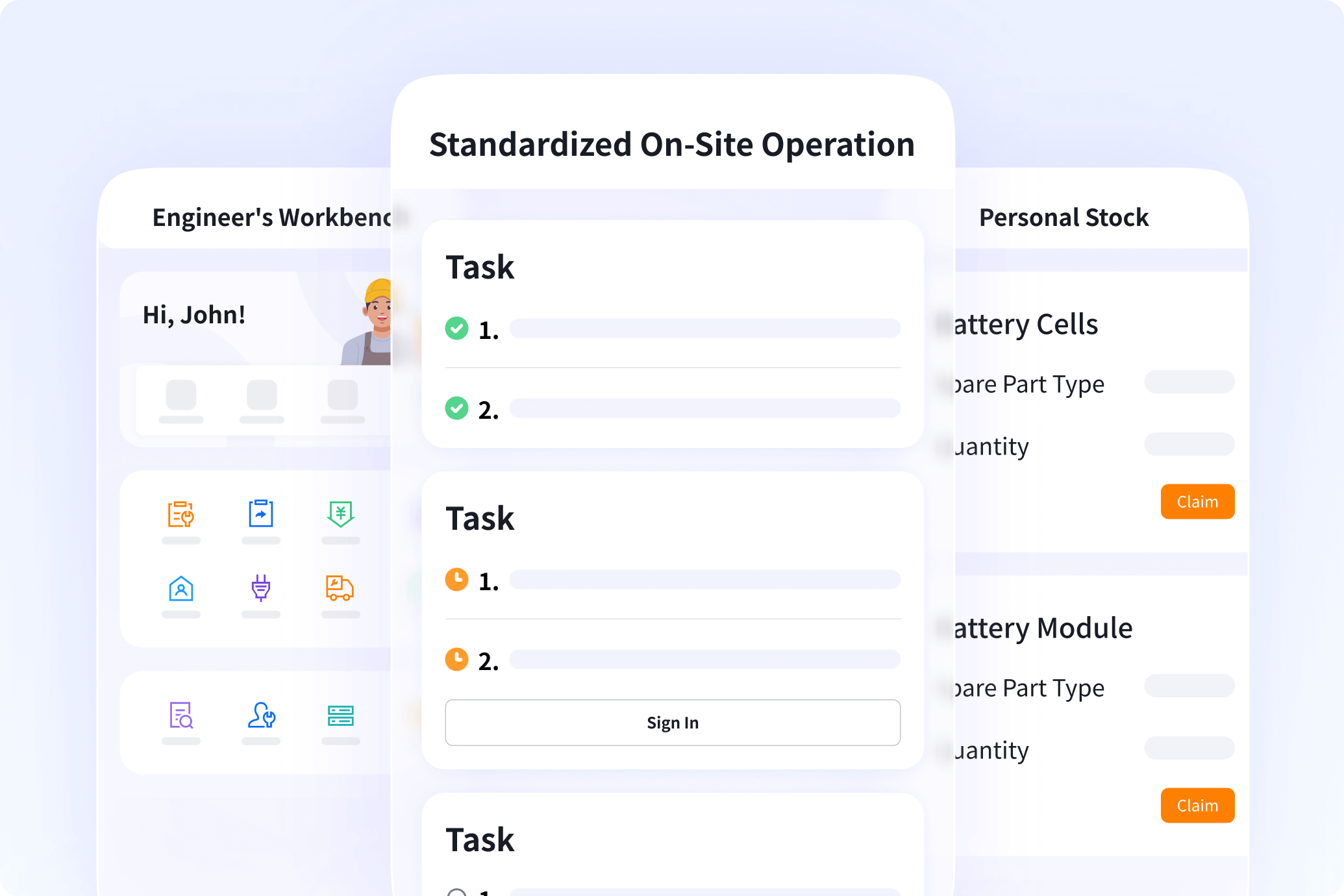 Standardized On-site Service Process